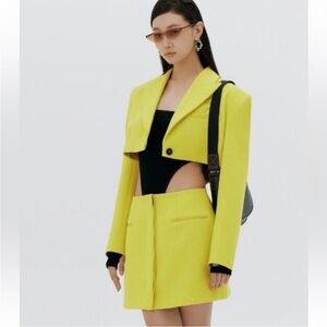 Zara x purple magazine blazer